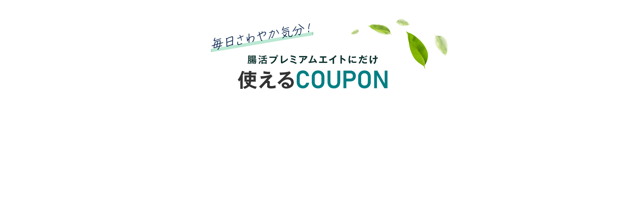 毎日さわやか気分！腸活プレミアムエイトにだけ使えるCOUPON 10%OFF 下のボタンを押すとコピーできます。